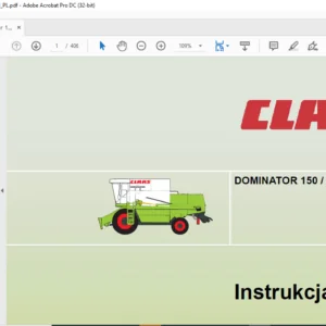 Claas Dominator 150 140 130 Instrukcja obsługi - PDF DOWNLOAD (POLISH)