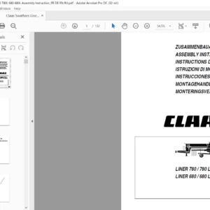 Claas LINER 780 780 L LINER 680 680 L Assembly Instructions Manual FR_DE_EN_IT - PDF DOWNLOAD