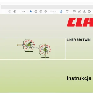 Claas Liner 650 Twin Instrukcja obsługi - PDF DOWLOAD [Polish]