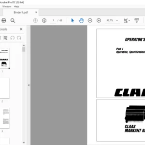 Claas Markant 65 55 52 Operator's Manual - PDF DOWNLOAD