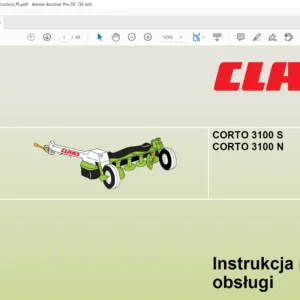 Claas Mowers Corto 3100 S Corto 3100 N Instrukcja montażu i obsługi - PDF DOWNLOAD (Polish)