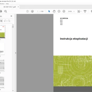 Claas SCORPION 6030 6035 7030 7035 Instrukcja eksploatacji - PDF DOWNLOAD (polish)