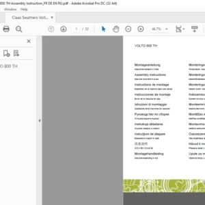 Claas Swathers Volto 800 TH Assembly Instruction Manual FR_DE_EN_RU - PDF DOWNLOAD