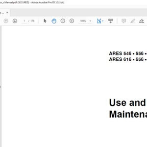 Claas Tractor Ares 546 556 566 616 656 696 Use & Maintenance Manual - PDF DOWNLOAD