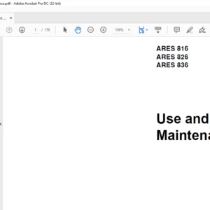Claas Tractor Ares 816 826 836 Use & Maintenance Manual - PDF DOWNLOAD