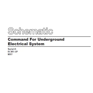 EN CAT Load Haul Dump Command For Underground Electrical System Schematic Manual - PDF DOWNLOAD