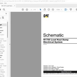 EN CAT Load Haul Dump R1700 Load Haul Dump Electrical System Schematic Manual - PDF DOWNLOAD