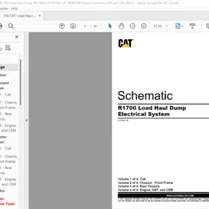 EN CAT Load Haul Dump R1700 Load Haul Dump Electrical System Schematic Manual - PDF DOWNLOAD