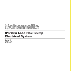 EN CAT Load Haul Dump R1700G Load Haul Dump Electrical System Schematic Manual - PDF DOWNLOAD