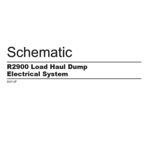 EN CAT Load Haul Dump R2900 Load Haul Dump Hydraulic System Schematic Manual - PDF DOWNLOAD