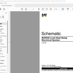 EN CAT Load Haul Dump R2900G COMMAND Load Haul Dump Electrical Schematic Manual - PDF DOWNLOAD