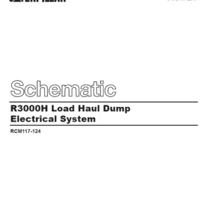 EN CAT Load Haul Dump R3000H Load Haul Dump Electrical System Schematic Manual - PDF DOWNLOAD