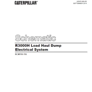 EN CAT Load Haul Dump R3000H Load Haul Dump Electrical System Schematic Manual