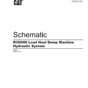 EN CAT Load Haul Dump R3000H Load Haul Dump Hydraulic System Schematic Manual - PDF DOWNLOAD