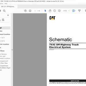 EN CAT Off-Highway 793C Off-Highway Truck Electrical System Schematic Manual - PDF DOWNLOAD