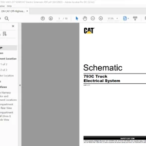 EN CAT Off-Highway 793C Truck Electrical System Schematic Manual - PDF DOWNLOAD