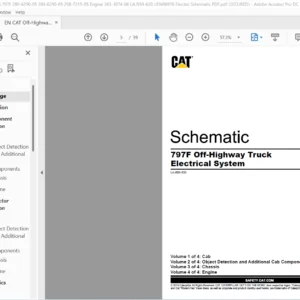 EN CAT Off-Highway 797F Off-Highway Truck Electrical System Schematic Manual - PDF DOWNLOAD