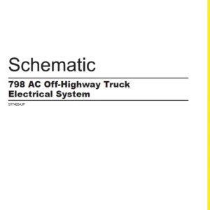 EN CAT Off-Highway 798 AC Off-Highway Truck Electrical system Schematic Manual