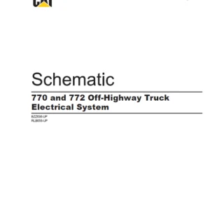 EN CAT Off-Highway Truck 770 and 772  Off-Highway Truck Electrical System Schematic Manual - PDF DOWNLOAD