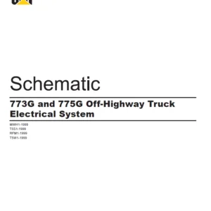 EN CAT Off-Highway Truck 773G and 775G Off-Highway Truck Electrical System Schematic Manual - PDF DOWNLOAD