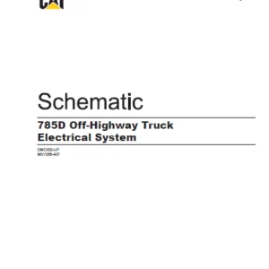 EN CAT Off-Highway Truck 785D Off-Highway Truck Electrical Schematic Manual - PDF DOWNLOAD