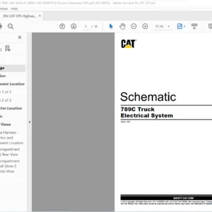 EN CAT Off-Highway Truck 789C Truck Electrical System Schematic Manual - PDF DOWNLOAD