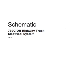 EN CAT Off-Highway Truck 789G Off-Highway Electric System Schematic Manual - PDF DOWNLOAD