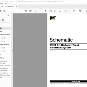 EN CAT Off-Highway Truck 793C Off-Highway Truck Electrical System Schematic Manual - PDF DOWNLOAD