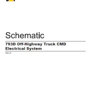 EN CAT Off-Highway Truck 793D Off-Highway Truck CMD Electrical System Schematic Manual - PDF DOWNLOAD