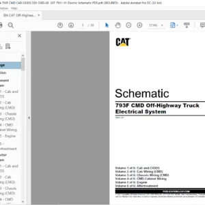 EN CAT Off-Highway Truck 793F CMD Off-Highway Truck Electric System Schematic Manual - PDF DOWNLOAD