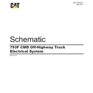 EN CAT Off-Highway Truck 793F CMD Off-Highway Truck Electrical System Schematic Manual