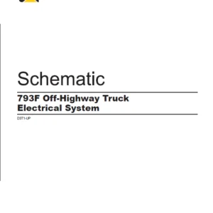 EN CAT Off-Highway Truck 793F Off-Highway Truck Electrical System Schematic Manual - PDF DOWNLOAD