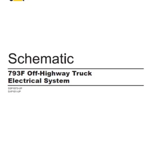 EN CAT Off-Highway Truck 793F Off-Highway Truck Electrical System Schematic Manual - PDF DOWNLOAD