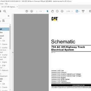 EN CAT Off-Highway Truck 794 AC Off-Highway Truck Electric System Schematic Manual - PDF DOWNLOAD