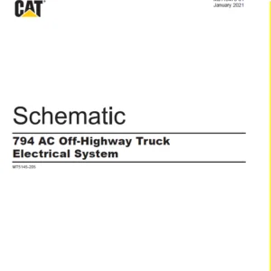 EN CAT Off-Highway Truck 794 AC Off-Highway Truck Electrical System Schematic Manual - PDF DOWNLOAD