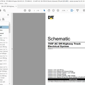 EN CAT Off-Highway Truck 795F AC Off-Highway Truck Electric System Schematic Manual - PDF DOWNLOAD