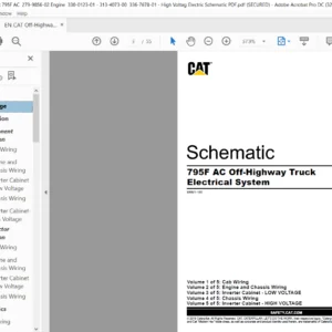 EN CAT Off-Highway Truck 795F AC Off-Highway Truck Electric System Schematic Manual - PDF DOWNLOAD