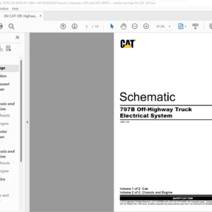 EN CAT Off-Highway Truck 797B Off-Highway Truck Electrical System Schematic Manual - PDF DOWNLOAD
