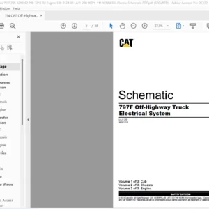 EN CAT Off-Highway Truck 797F Off-Highway Truck Electrical System Schematic Manual - PDF DOWNLOAD
