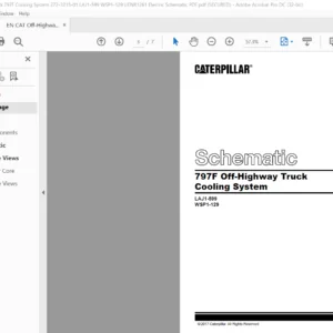EN CAT Off-Highway Truck 797F Off-Highway Truck Electrical System Schematic Manual - PDF DOWNLOAD