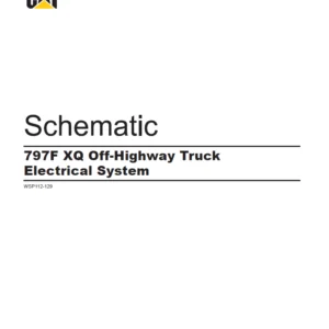 EN CAT Off-Highway Truck 797F XQ Off-Highway Truck Electrical system Schematic Manual - PDF DOWNLOAD