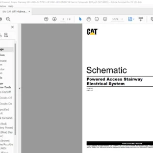 EN CAT Off-Highway Truck Powered Access Stairway Electrical System Schematic Manual - PDF DOWNLOAD