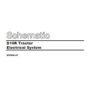 EN CAT Track Type D10R Tractor Electrical System Schematic Manual - PDF DOWNLOAD