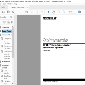 EN CAT Track Type Loader 973D Track-Type Loader Electrical System Schematic Manual - PDF DOWNLOAD