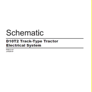 EN CAT Track-Type Tractor D10T2 Track-Type Tractor Power Train System Electrical System Schematic Manual  - PDF DOWNLOAD