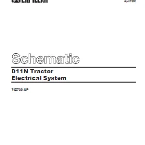 EN CAT Track Type Tractor D11N Tractor Electrical System Schematic Manual - PDF DOWNLOAD