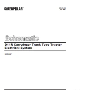 EN CAT Track Type Tractor D11R Carrydozer Track Type Tractor Electrical System Schematic Manual - PDF DOWNLOAD