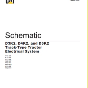 EN CAT Track Type Tractor D3K2 D4K2 and D5K2 Track-Type Tractor Electrical System Schematic Manual - PDF DOWNLOAD