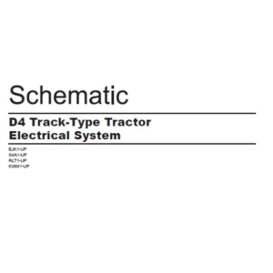 EN CAT Track Type Tractor D4 Track Type Tractor Cooling System Electrical Schematic Manual - PDF DOWNLOAD