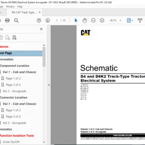 EN CAT Track-Type Tractor D4 and D6K2 Track-Type Tractor Electrical System Schematic Manual - PDF DOWNLOAD